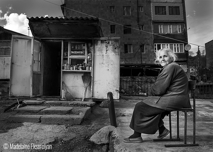 © Madelaine Ekserciyan (Buenos Aires, Argentina). Dilijan Lady – Dilijan – These lady was waiting in complete peace while she was waiting for the customers.