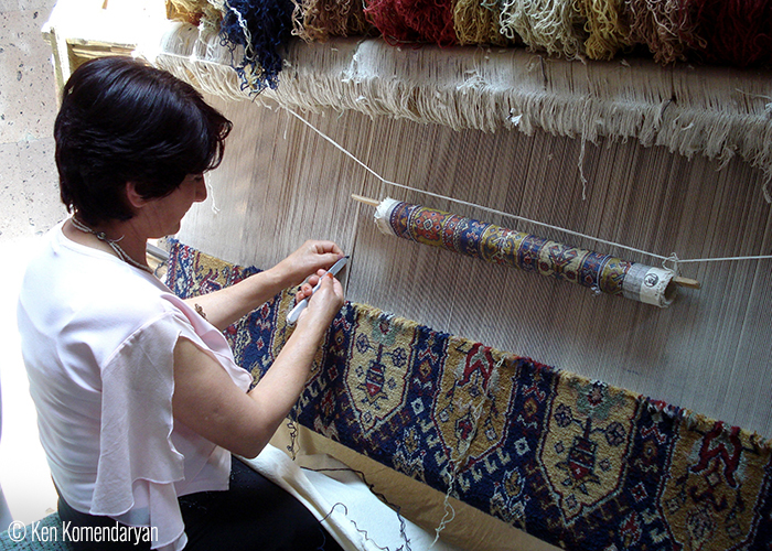 ken_komendaryan Armenian carpet weaving, State Ethnographic Museum